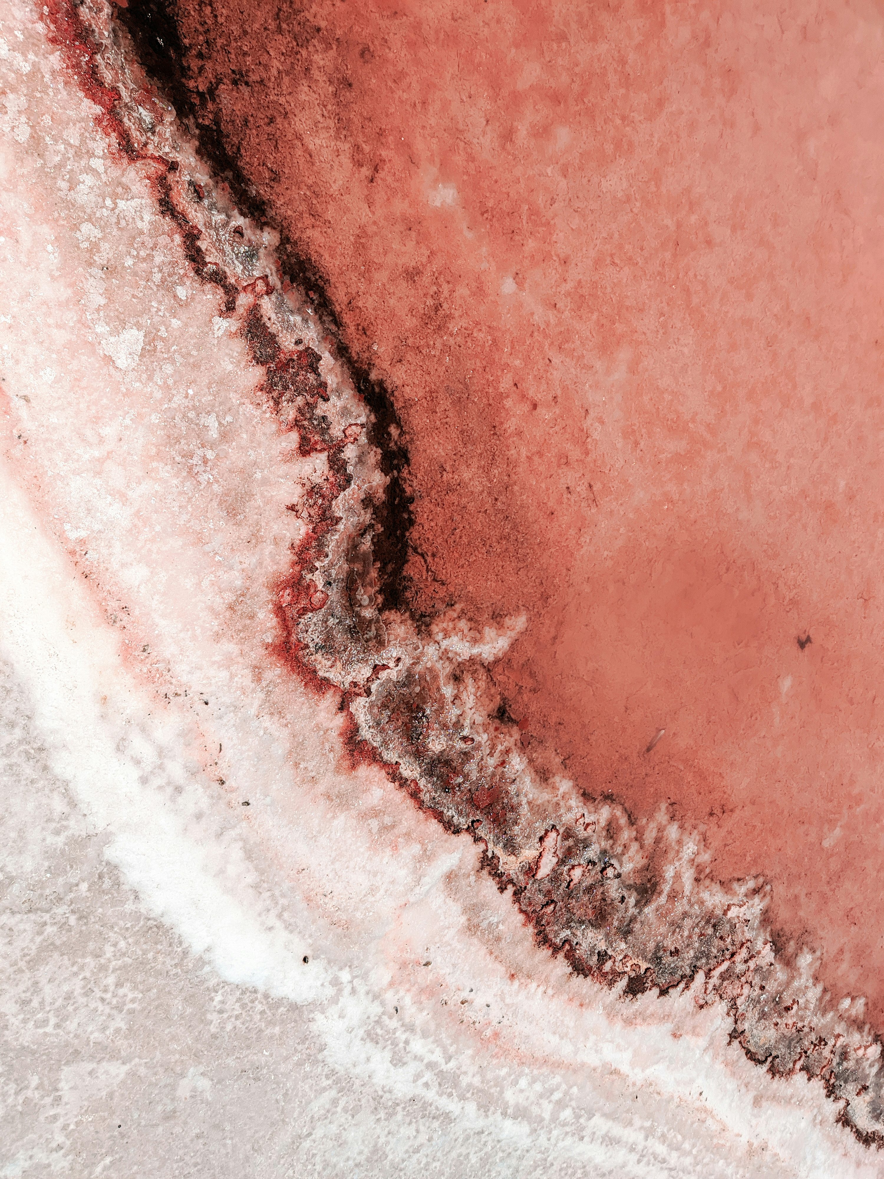 Aerial view of ocean waves along the Walvis Bay coastline